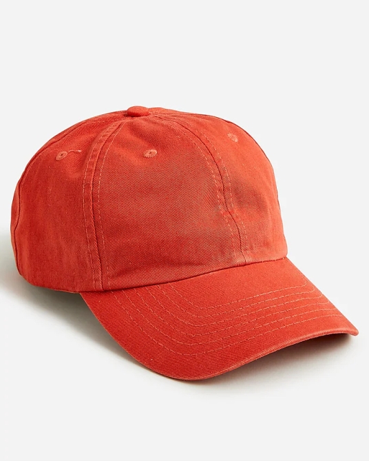 red J. Crew cap